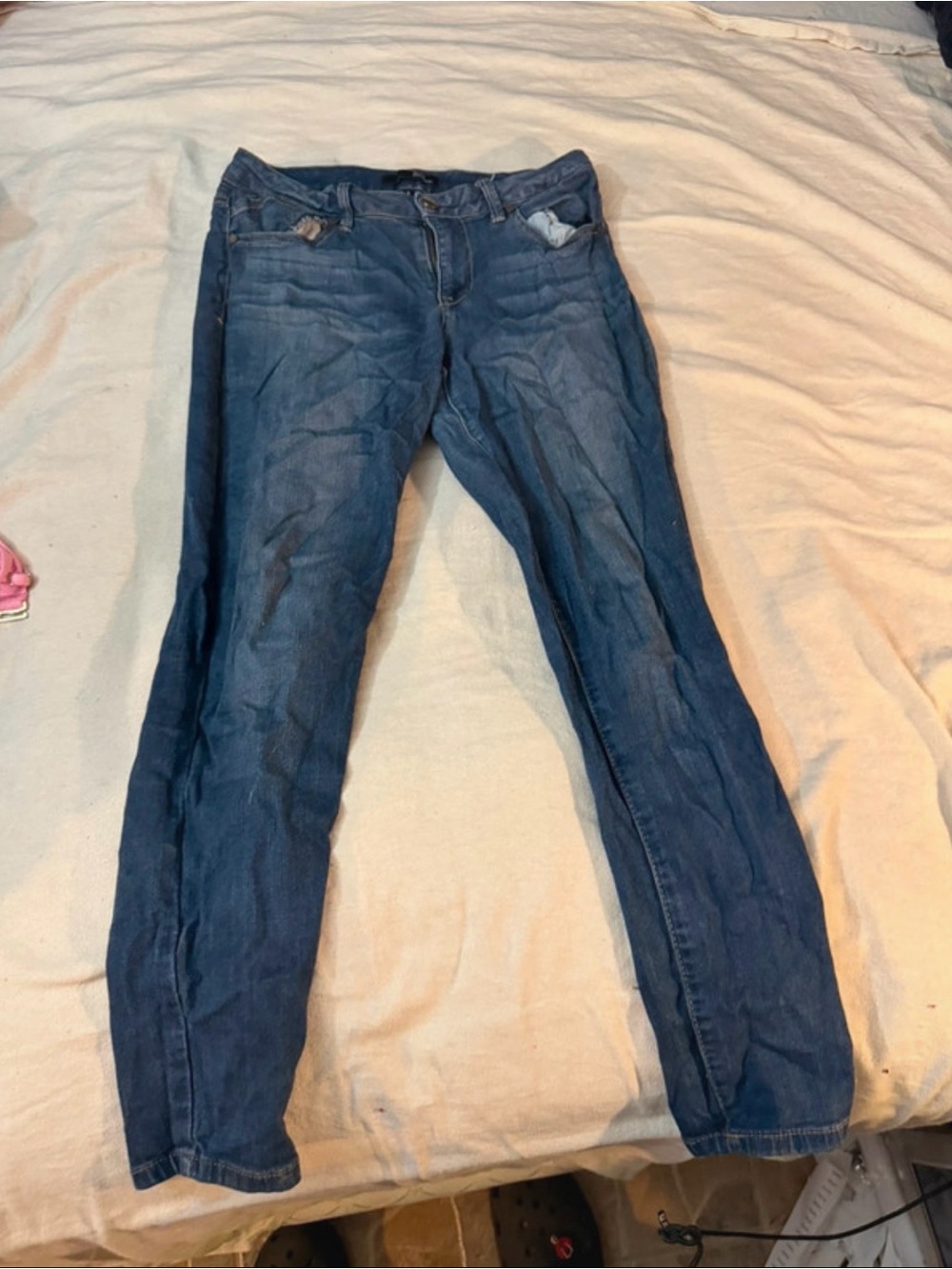 1822 Denim Dark Blue Skinny Jeans